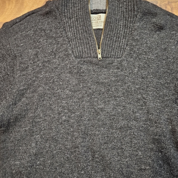 Aran Sweater Market Irish Wool Quarter Zip XL - Picture 2 of 9